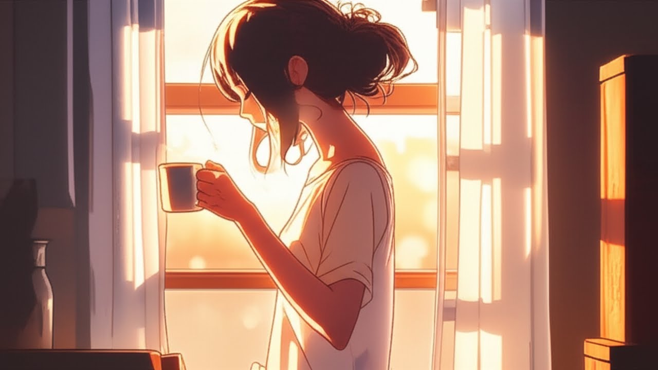 [🎵 Gentle Awakening] Relaxing Morning Coffee in Tokyo ☕ - Lo-fi Hip Hop / Chill Beats｜English Lyrics