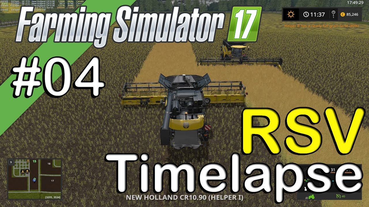 Farming Simulator 2017 - RSV - Timelapse #4 - Sheep and Harvest