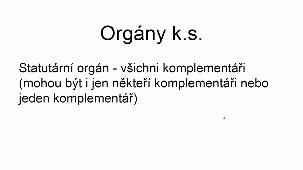5. Finanční řízení podniku - Komanditní společnost