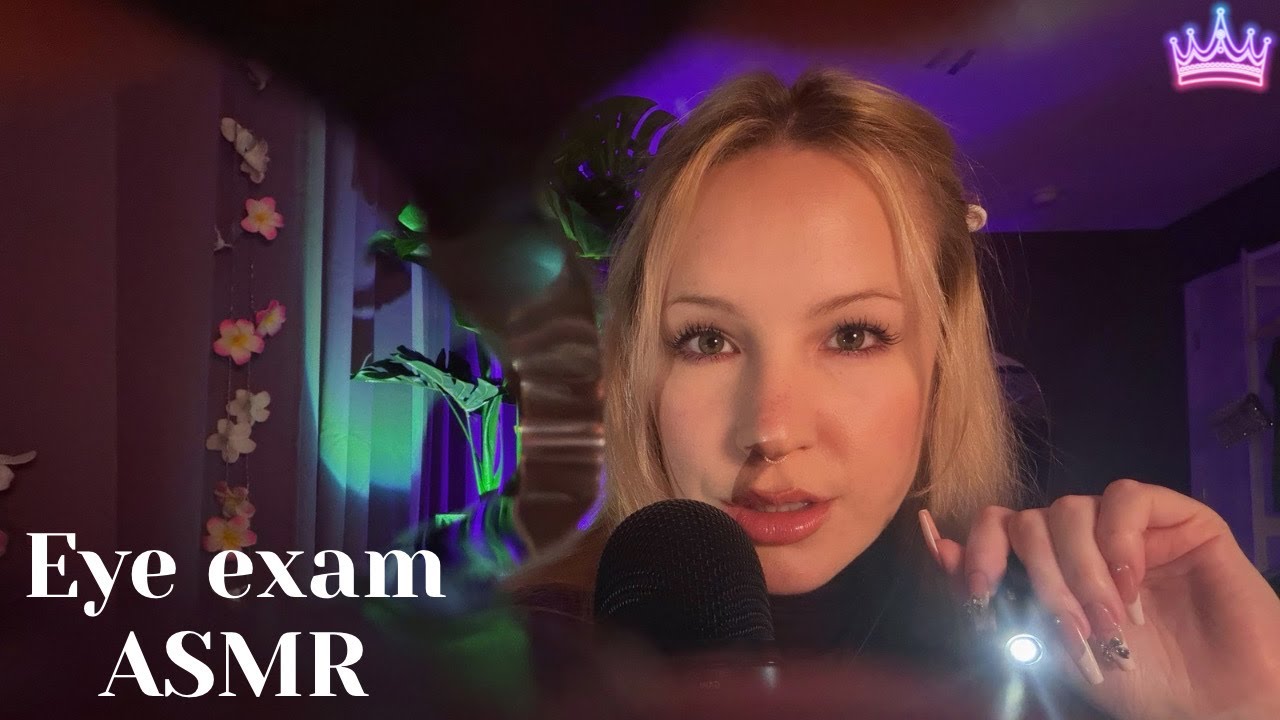 Eye exam with eyelid POV & light triggers | Roleplay ASMR