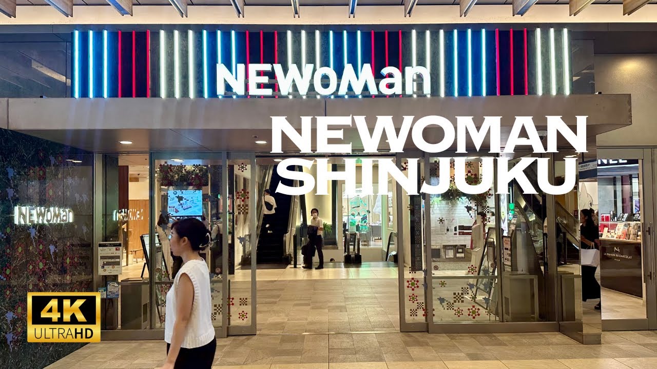 [4K] NEWoMan Shinjuku,TOKYO 🇯🇵🐧 Nonstop Walking Tour / ニュウマン 新宿 散歩