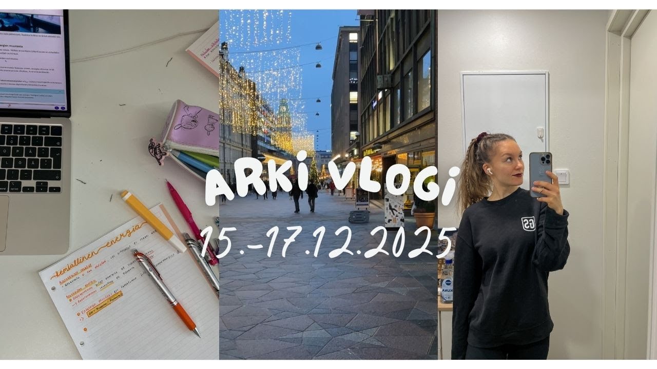 Kolme päivää pääsykoe opiskelujen keskellä🌸📝|Arkivlogi