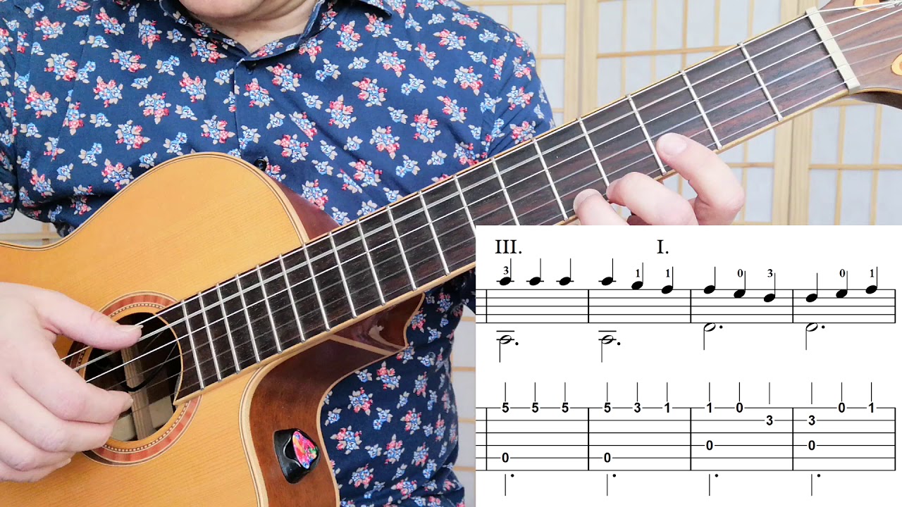 Spanish Romance (easy version for children) + Tutorial, Notes and Tabs