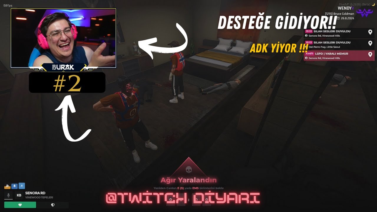 Bruce Coldman ➤ DESTEĞE GİDİYOR! BUNLAR &Ccedil;OCUK YA!!! #45 | #burakoyunda #fivem #roleplay #WendyV
