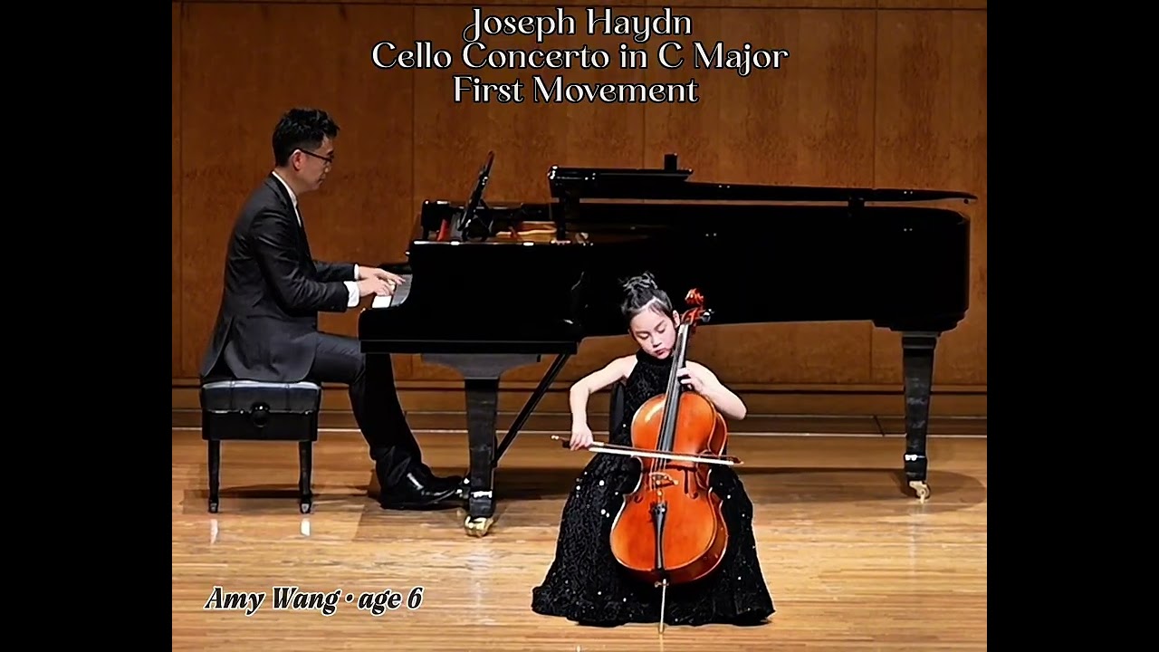 Haydn – Cello Concerto in C Major | I. Allegro | Amy Wang, Cello (Age 6）