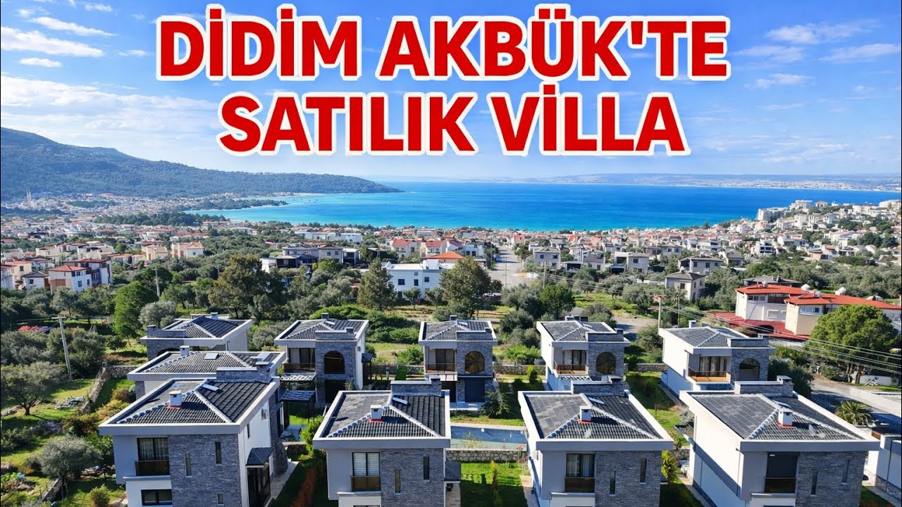 Didim Akb&uuml;k&rsquo;te satılık eşyalı villa