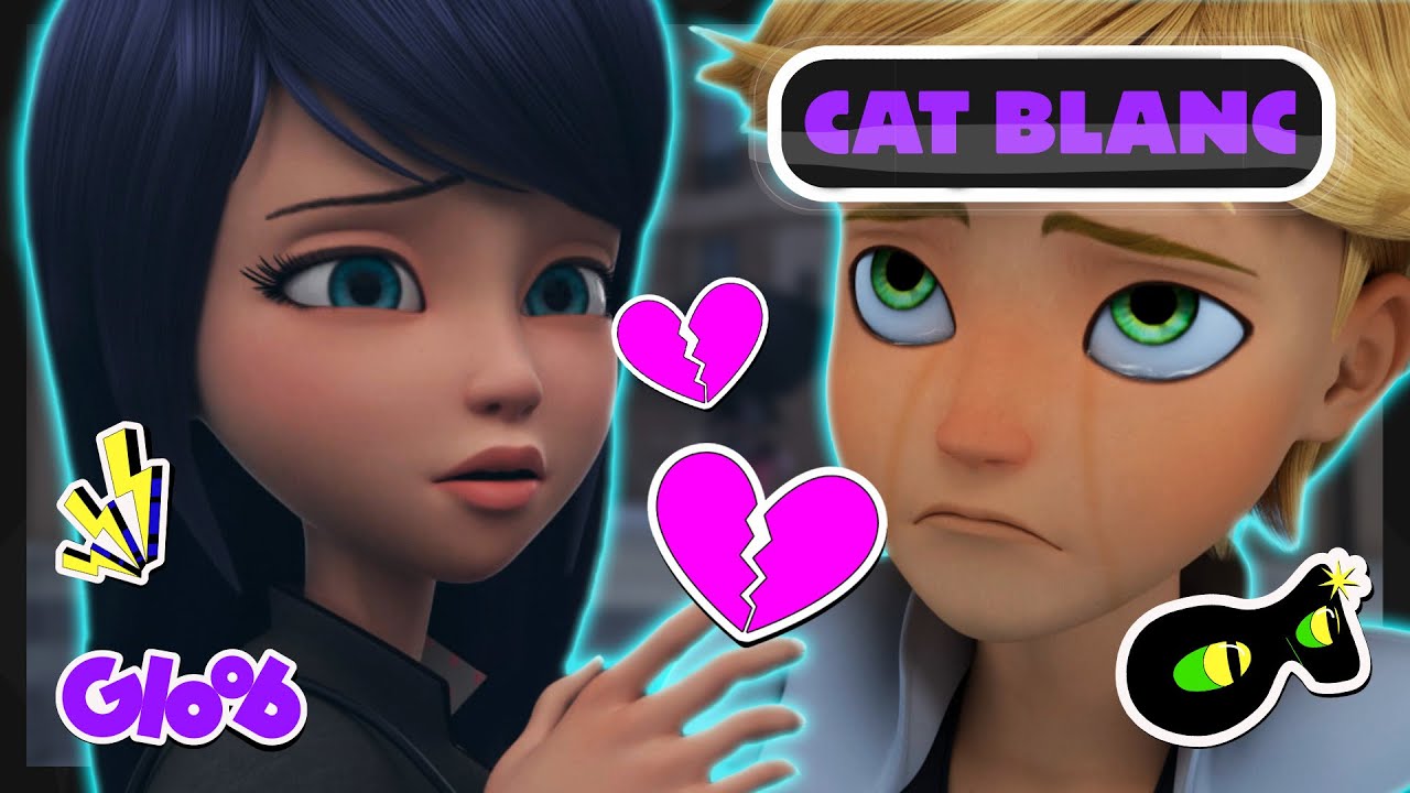 ADRIEN REVELA QUE &Eacute; O CAT NOIR PRA MARINTTE! 😱 (CAT BLANC) | MIRACULOUS LADYBUG 3&ordf; TEMP Mundo Gloob
