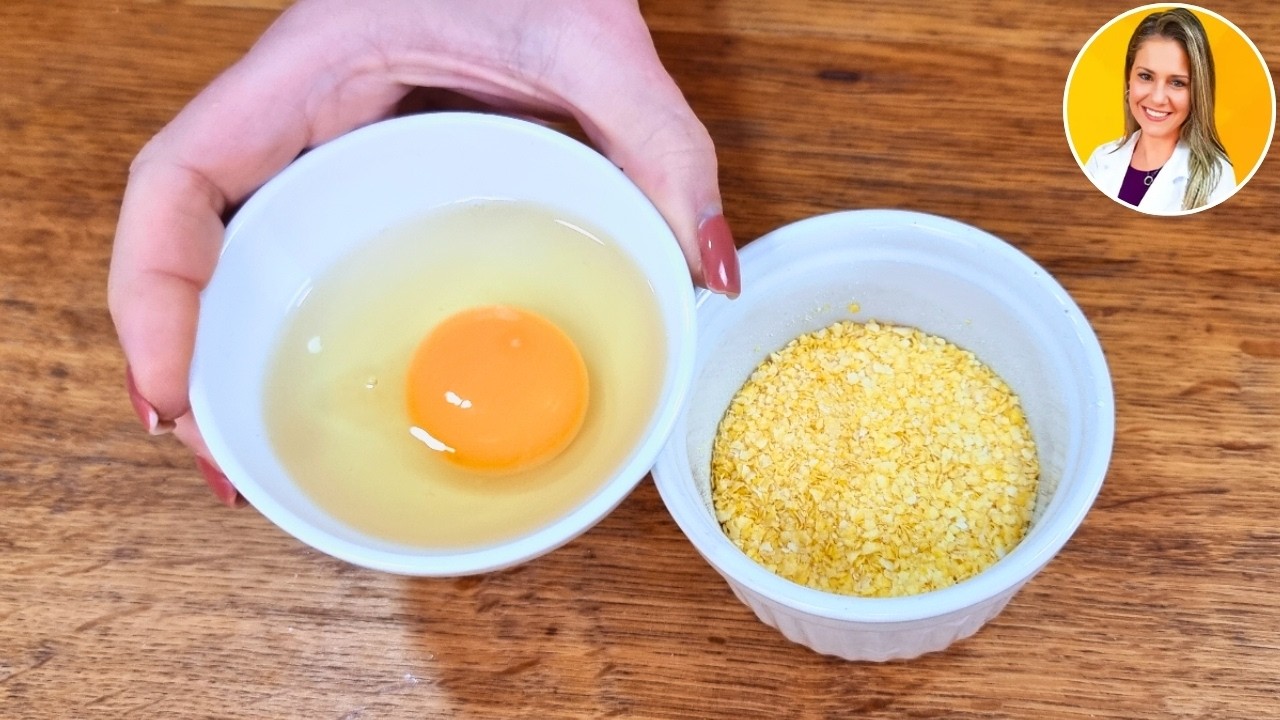 NÃO COMA PÃO, Misture OVO CRU COM CUSCUZ e você vai VICIAR nessa DELÍCIA! (na Frigideira)