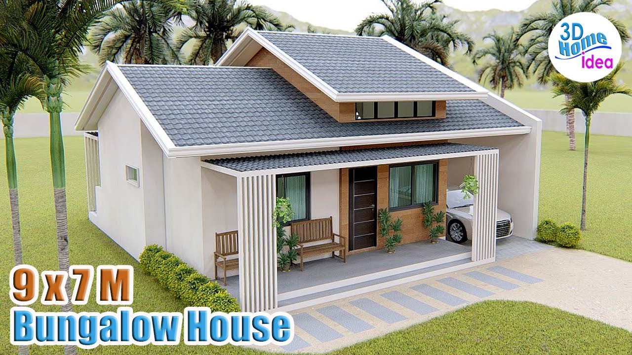 SMALL HOUSE DESIGN | 55 sqm | 9 x 7 Meters | Pinoy House