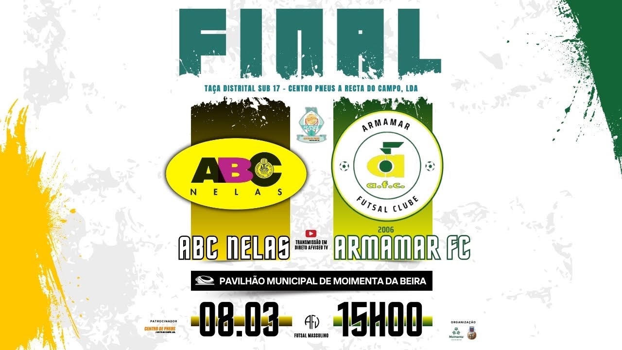 Taça Distrital Sub 17 - CENTRO PNEUS A RECTA DO CAMPO, LDA | ABC Nelas x Armamar FC