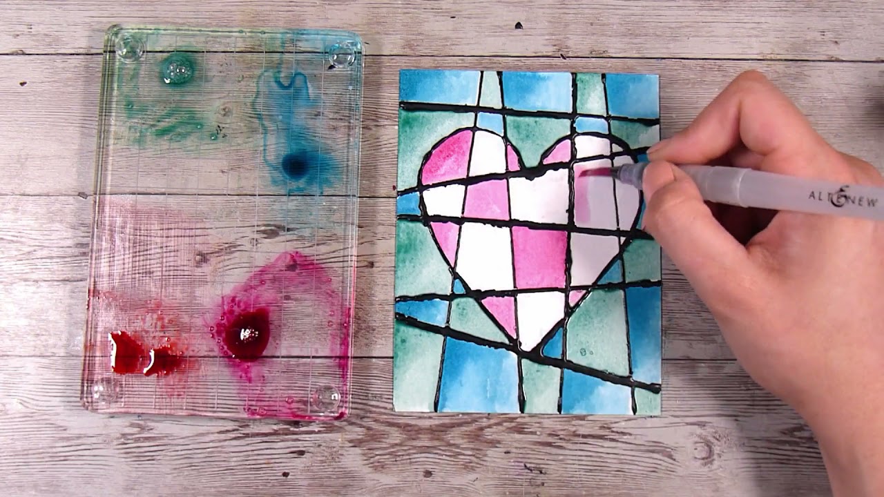 Using Black Glue in Card Making. Something A Bit Different..