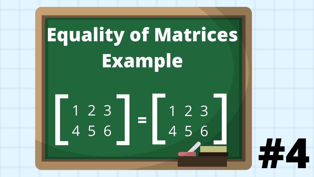 Equality of Matrices with example
