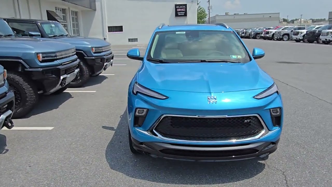 Courtney's new 2025 Buick Encore GX in Aquamarine Metallic