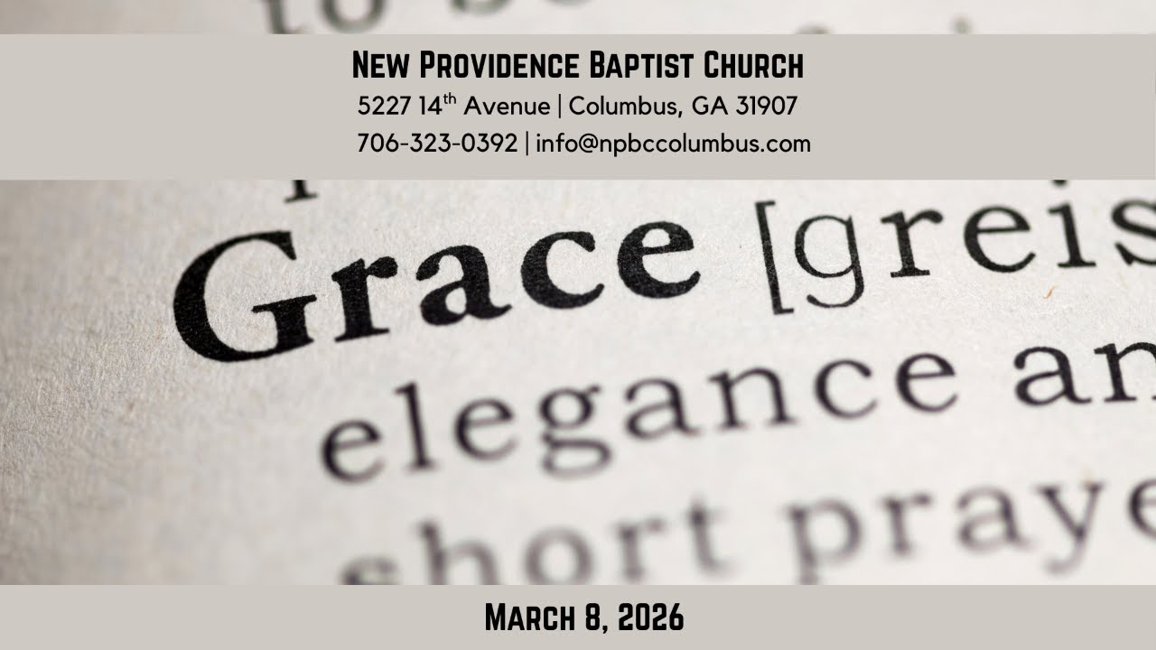 LIVE SUNDAY SERVICE | New Providence Baptist Church | March 8, 2026