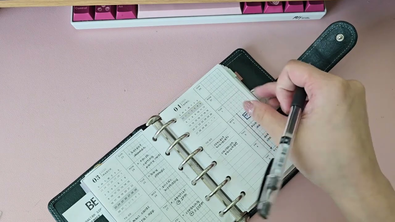 April prep in my VDS pocket planner