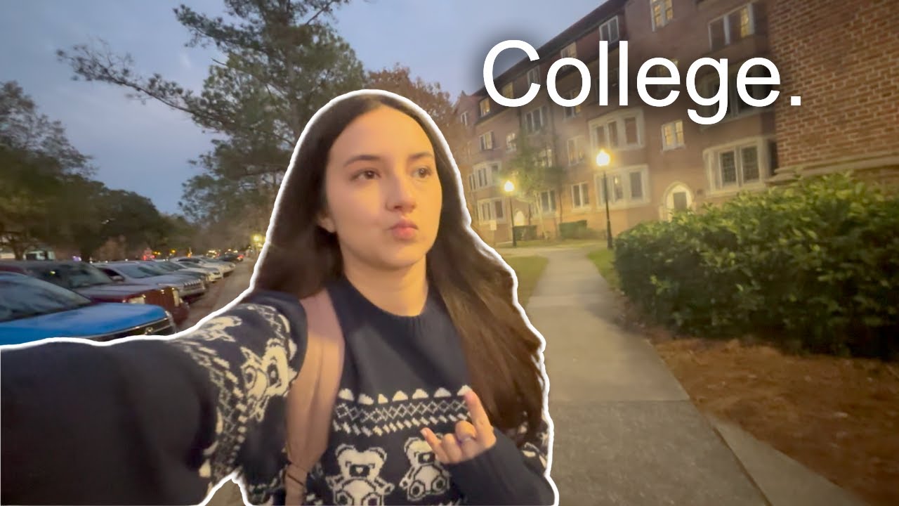 What college is like when you have no friends and all you do is study ( a vlog )