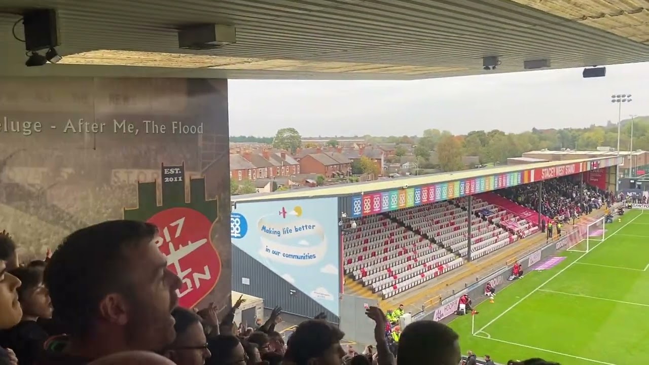 Lincoln City Fans Chanting Against Stevenage 