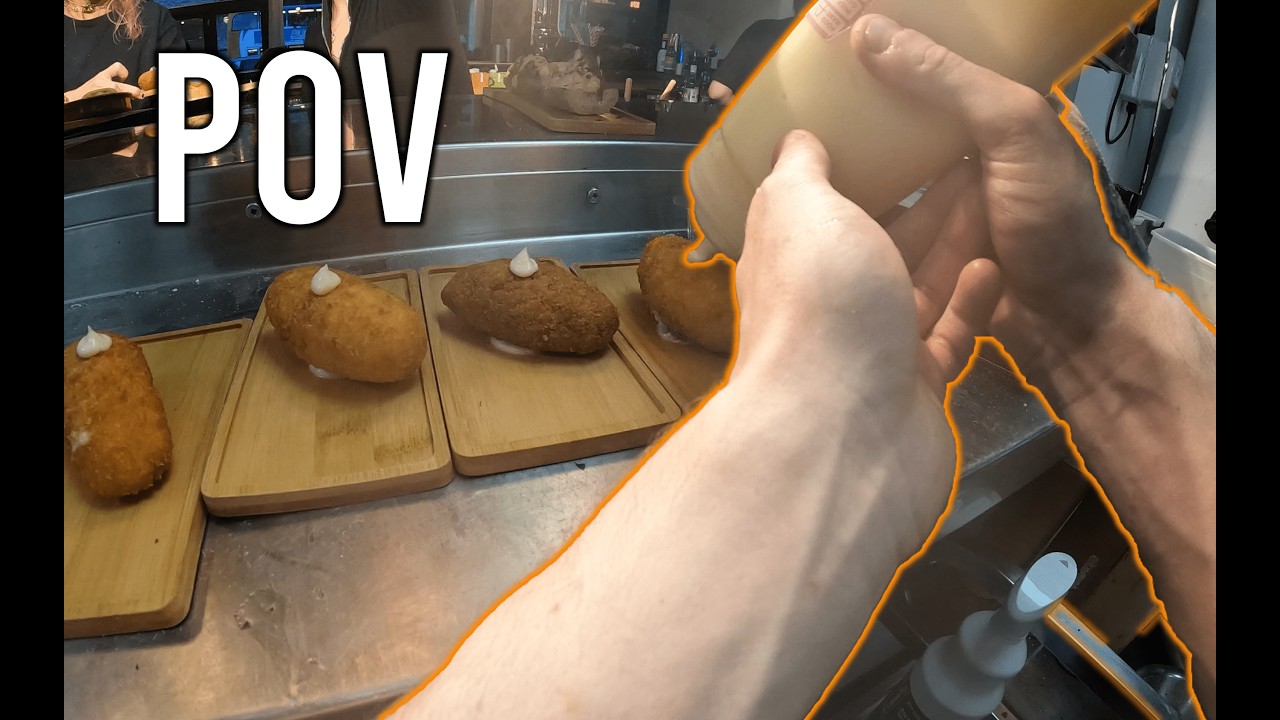 working the pass at a tapas bar