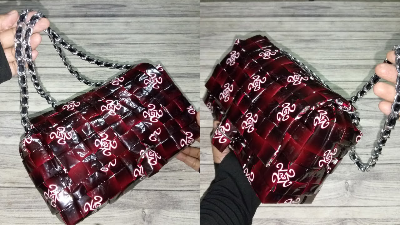 Tanpa jahit ! Tanpa resleting ! Tas bahu dari bungkus kopi