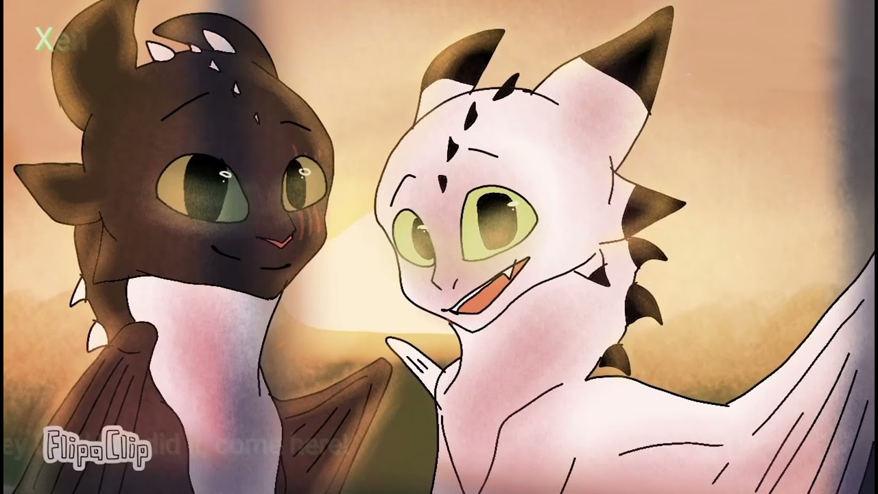 Безубик и дневная Фурия часть 20. Toothless and light fury part 20.