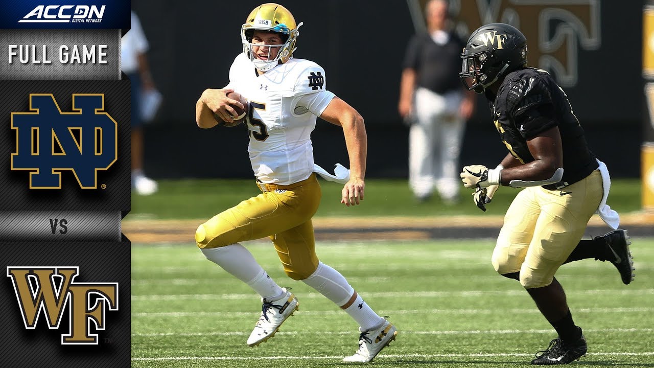 Notre Dame vs Wake Forest Full Game | 2018 College Football