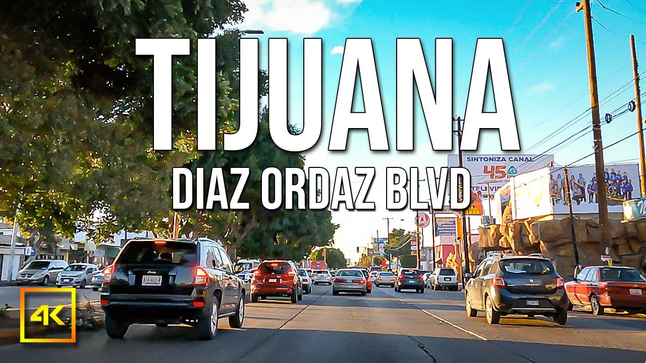 Driving In Tijuana [4K] Diaz Ordaz Blvd | Baja California | Mexico