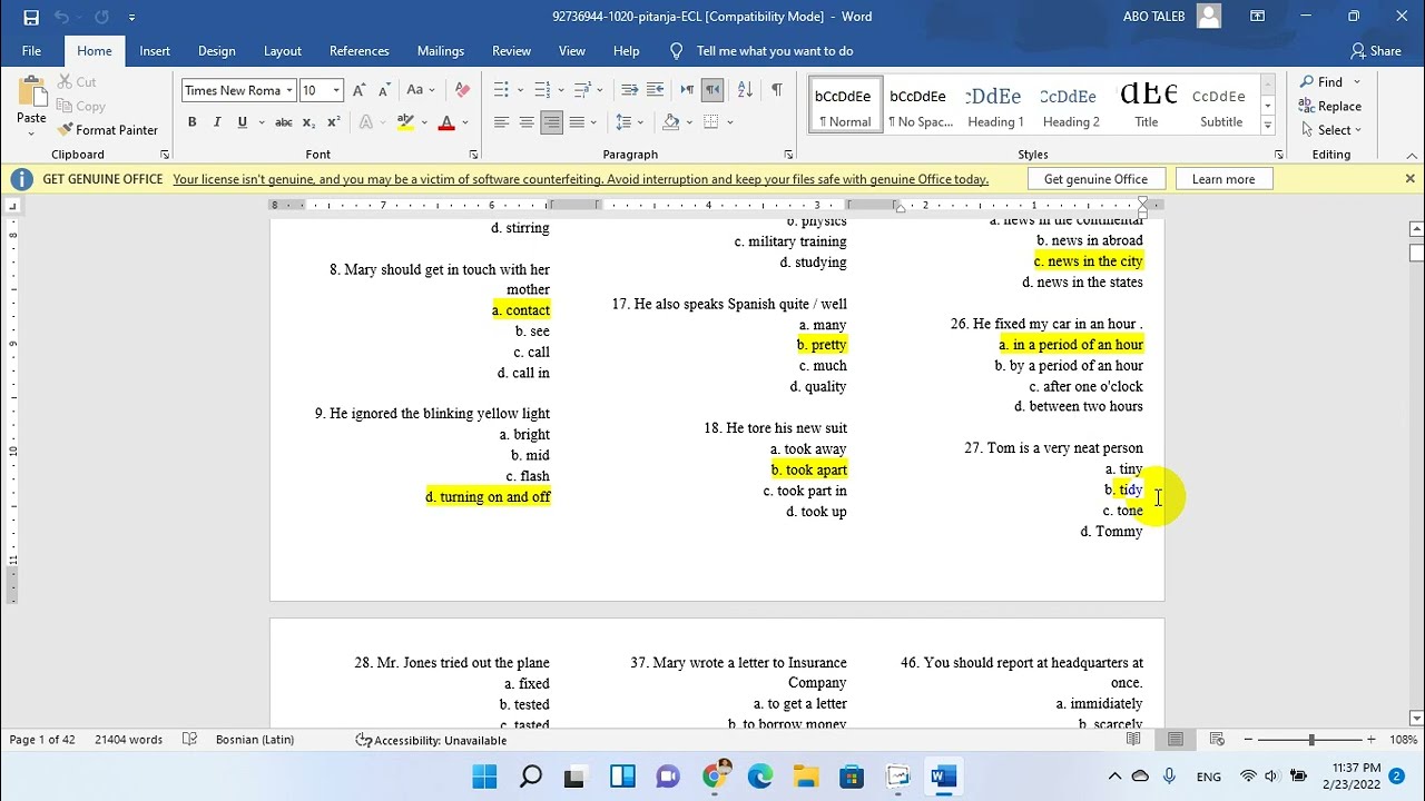 ecl alcpt grammar and words كلمات وقواعد مهمة  #alcpt #ecl #acl #تعلم_الانجليزية