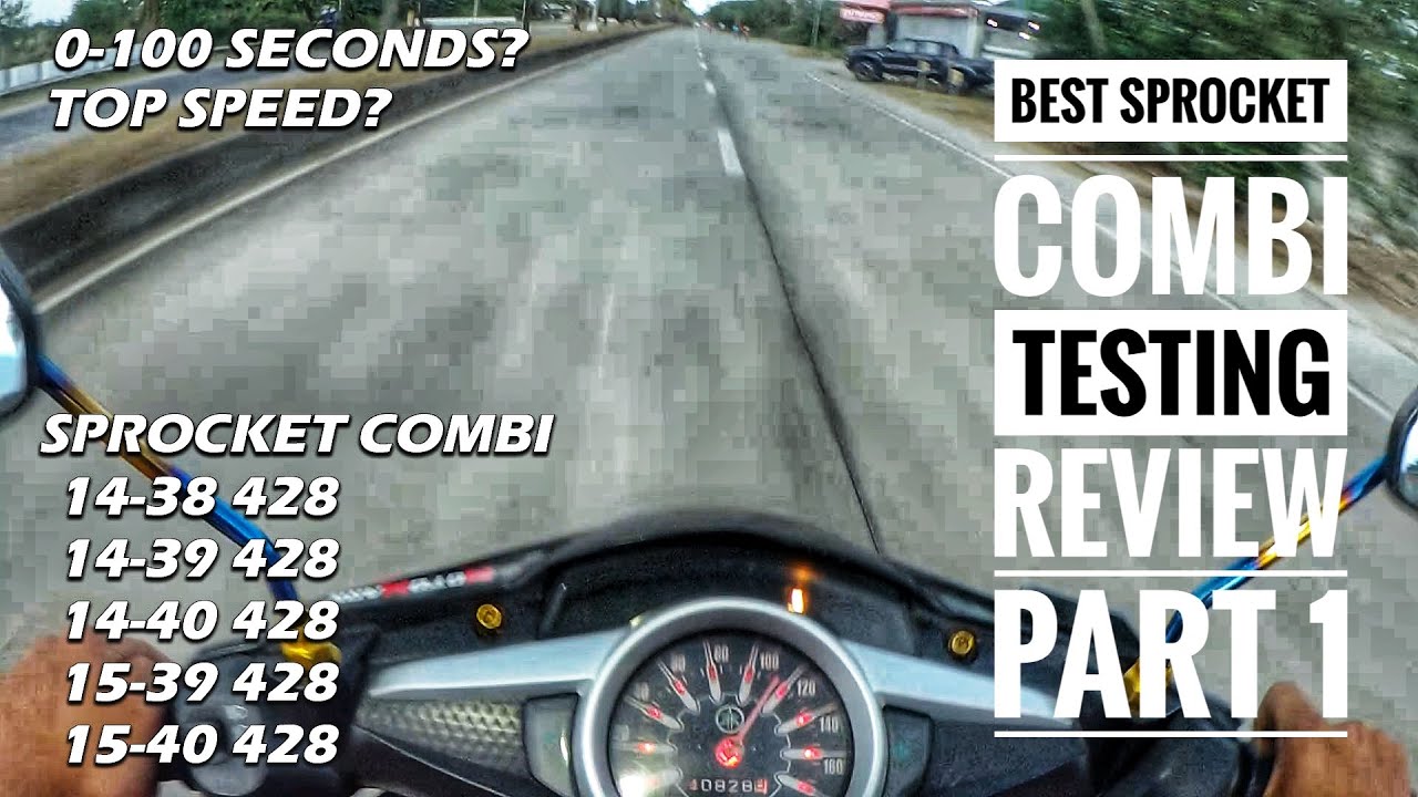 PART 1| BEST SPROCKET COMBI NG ALL STOCK ENGINE| SNIPER MX 135
