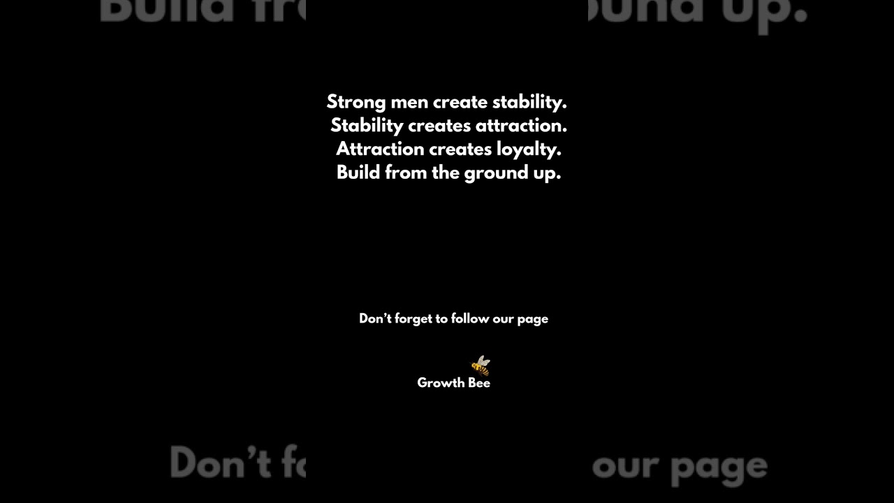 Follow @GrowthBee for daily discipline  