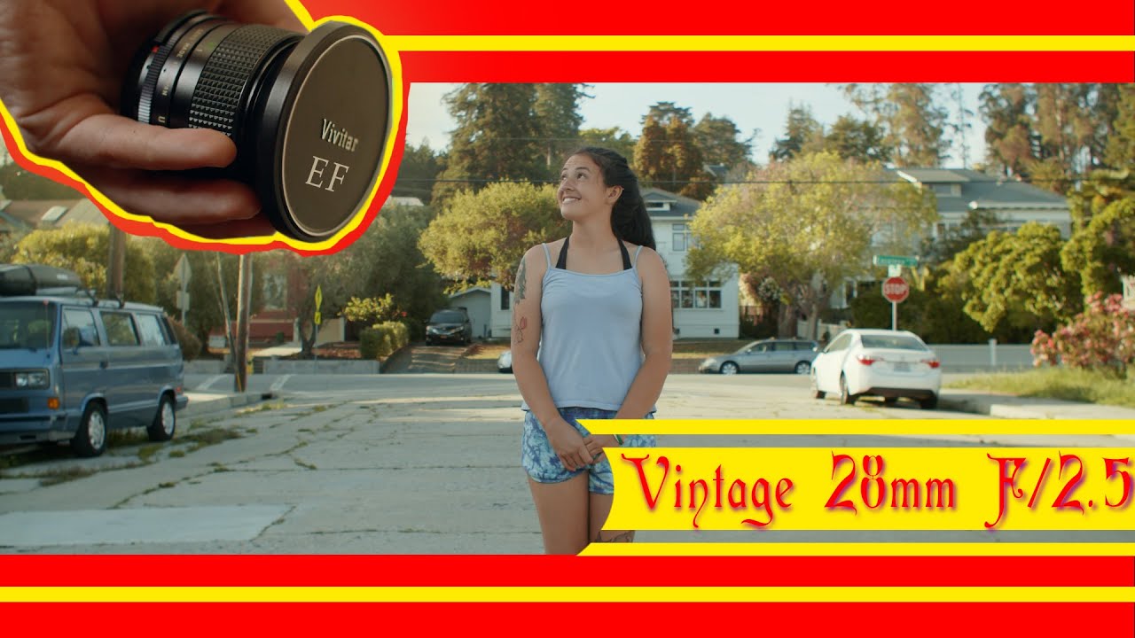 Affordable 28mm Vintage Lens For EF Mount - Vivitar f/2.5 BMPCC4K