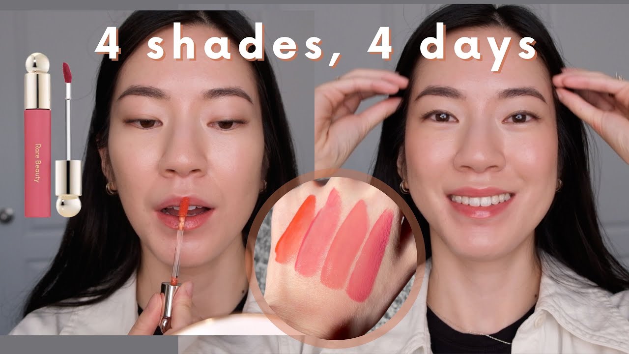 New Rare Beauty tinted lip oils & matching blush shades! (happy, joy, hope, wonder)