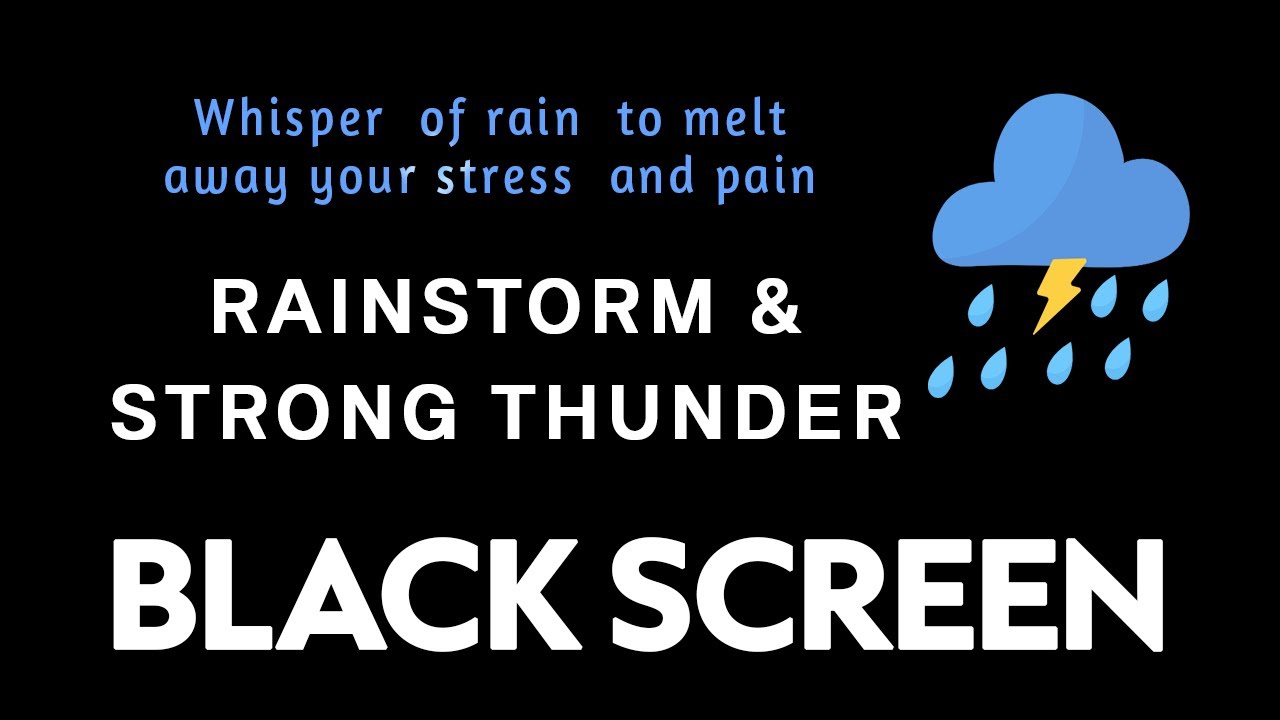 🔴 HEAVY Rain & Thunder Sounds for Sleeping 24/7 😴🎄| Black Screen, Stress-Free Sleep Ambience