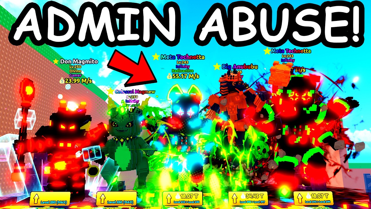 I GOT NEW STAR INFINITY Brainrots From ADMIN ABUSE in Escape Tsunami...