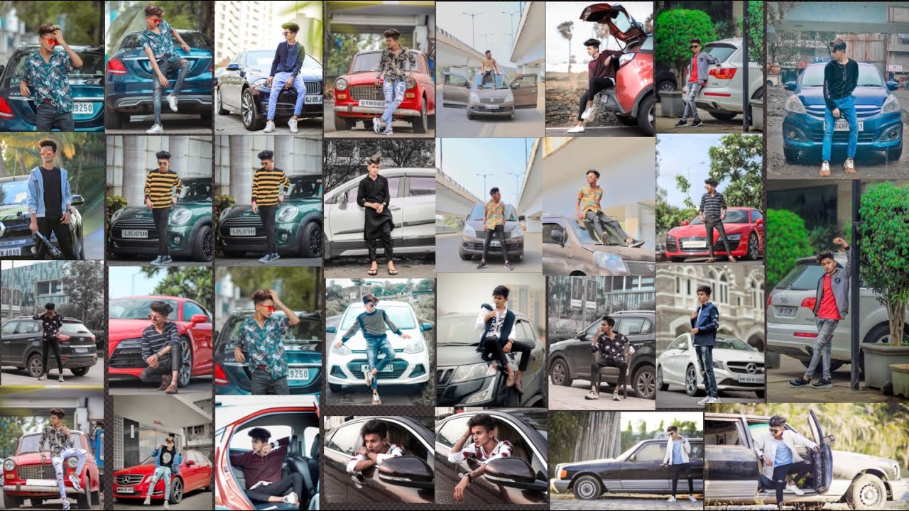 How To Pose With Car | Boys Outdoor Photoshoot Pose With Car | Car With Men Photoshoot Pose |