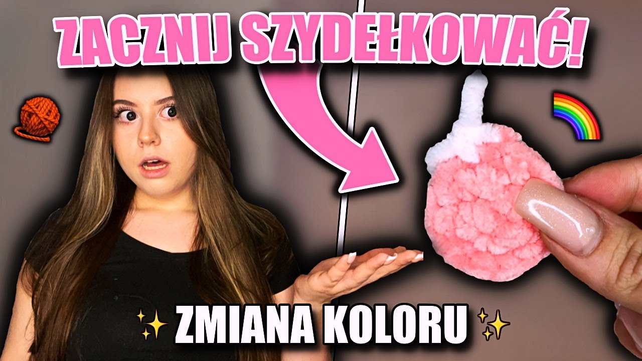 ZMIANA KOLORU NA SZYDEŁKU 🧶 | Tutorial