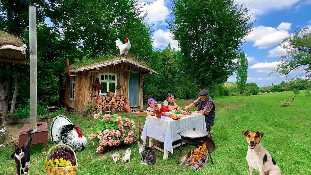 Бабушка готовит три лучших блюда — настоящий вкус деревни 🍽️🏡