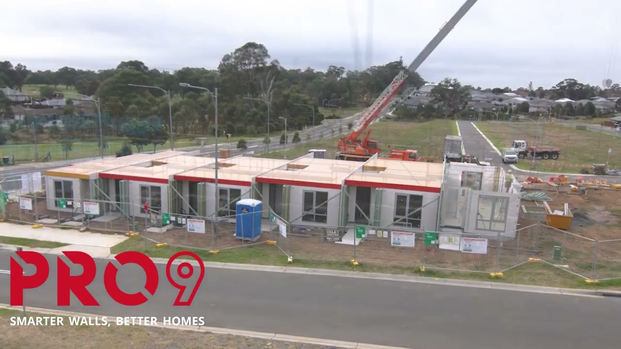 Pro9 walls enable construction of 6 townhouses in record time