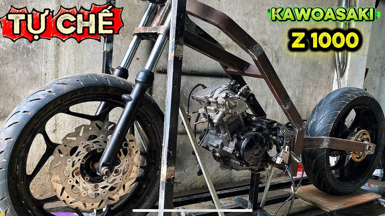 I made my own Kawasaki Z1000 motorcycle .
