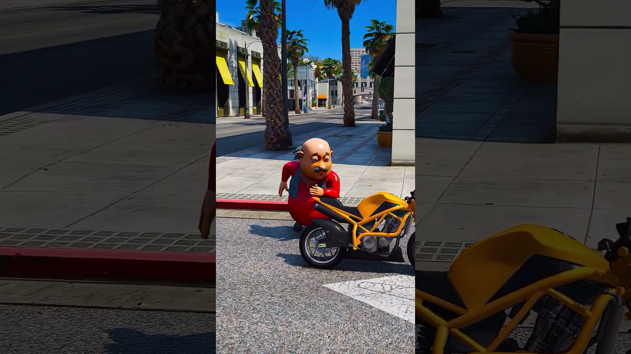 GTA V : DR JHATKA STEALING MOTU PATLU BIKE 🥺| #shorts