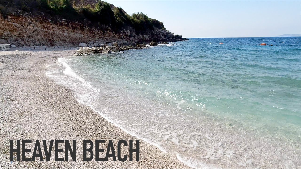 Heaven Beach Albania, Saranda 4K video review, обзор пляжа