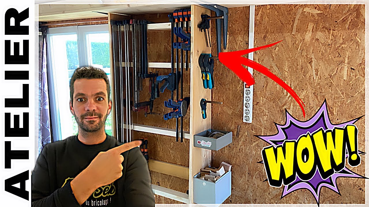 Fabriquer un support rack serre-joints facile - Brico seb