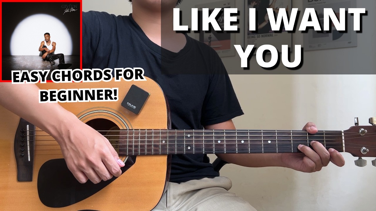 Like I Want You - Giveon (Guitar Tutorial) No Capo! Easy Chords For Beginner!