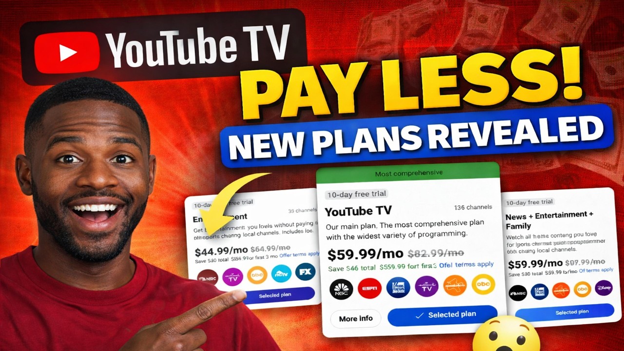 YouTube TV Is FINALLY Letting You Pay Less (New Plans Revealed)
