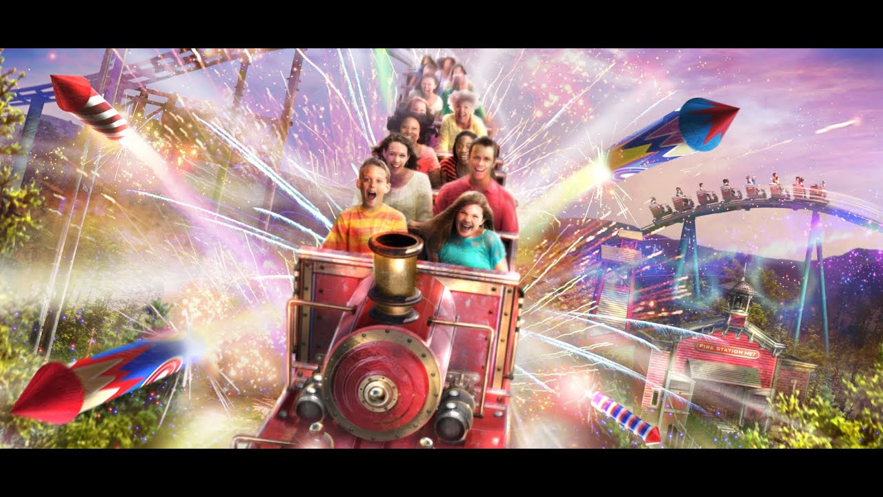 Fire Chaser Express Roller Coaster Teaser Video Dollywood New 2014