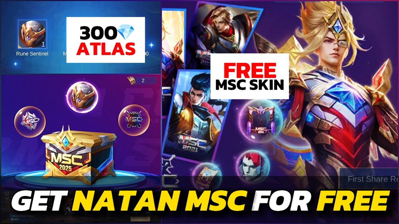 DROP RATE MSC SUPPORT CHEST & NATAN SKIN FREE⁉️#MSC2025
