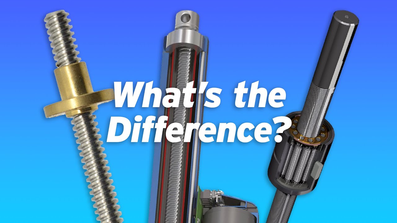 Lead Screw, Ball Screw, and Roller Screw Cylinders: What's the Difference?
