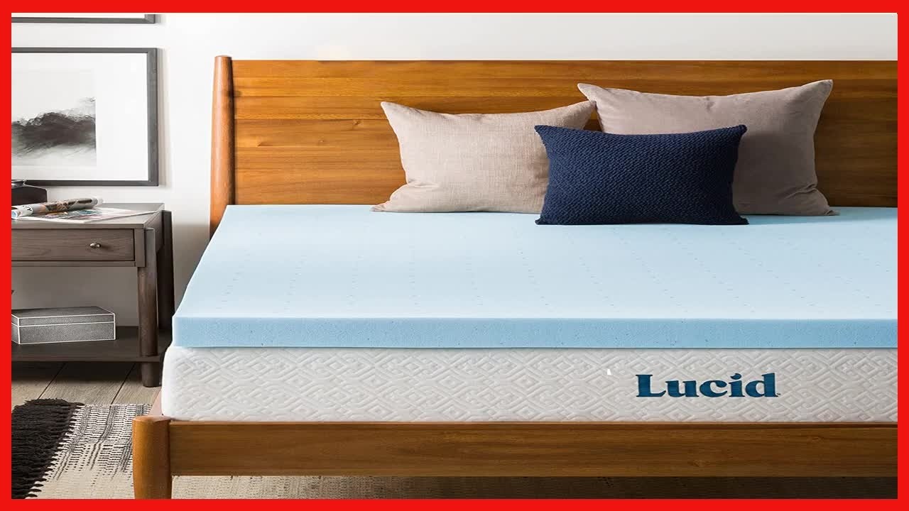 Experience Soothing Comfort with the Lucid Memory Foam Mattress Topper