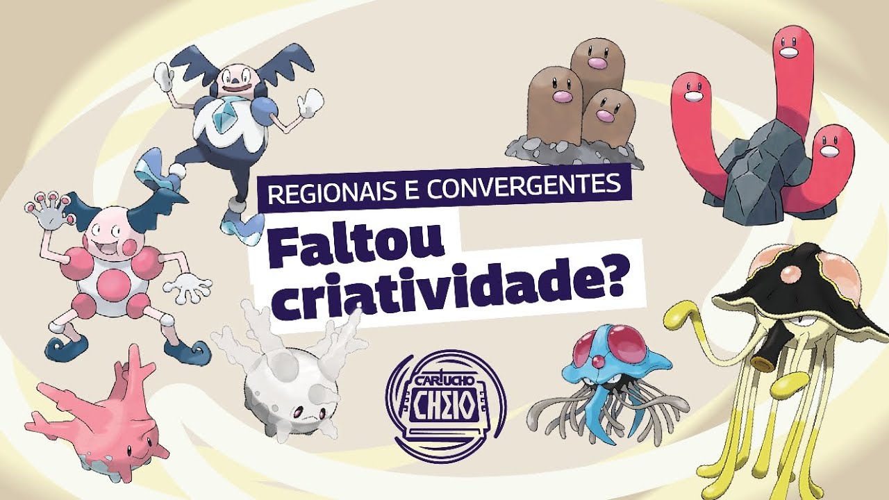 Pokémon - Como representam a evolução convergente e a evolução divergente?!