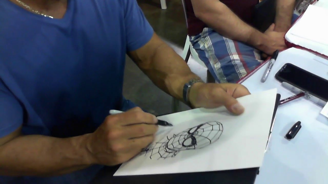 John Romita Jr. Sketches Spider-Man at Puerto Rico Comic Con 2016