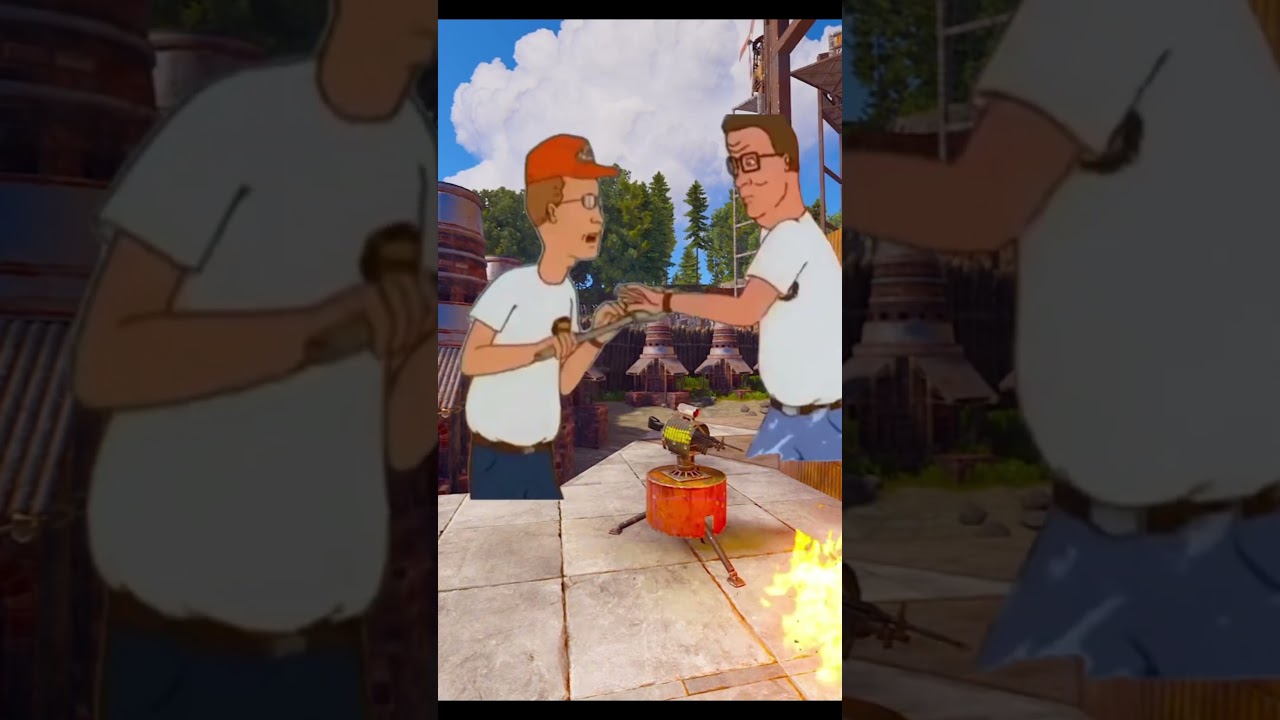 When no one on your team knows how to use turrets&hellip; #rust #playrust #gaming #rustgame #funny